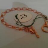 Copper Bracelet No. 23  Toggle clasp